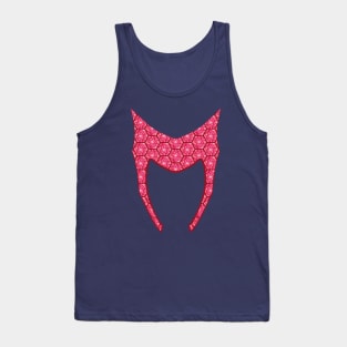 Hex Abstract Geometric Pattern ~ Chaos Red Tank Top